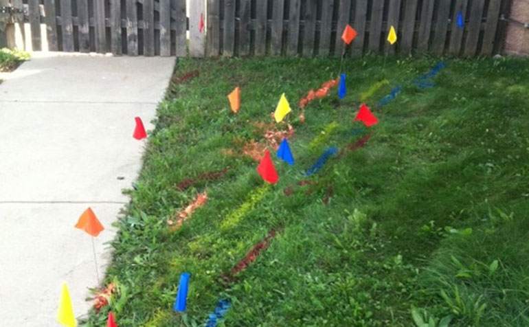 ClearPath Utility Solutions, LLC Help! There are colored flags and/or paint markings in my yard-what do they mean?